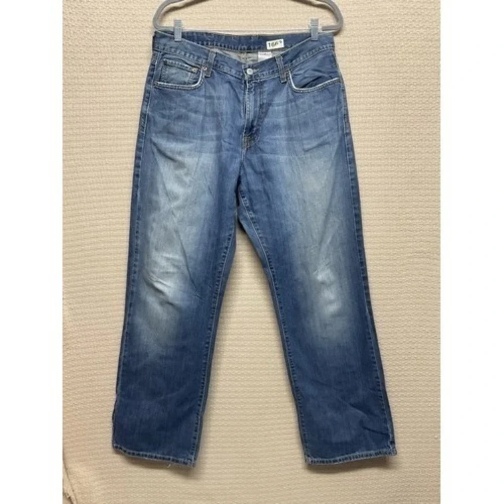VTG Lucky Brand Dungarees Bootcut Regular Length Jeans Men 34 USA‎ 100% Cotton